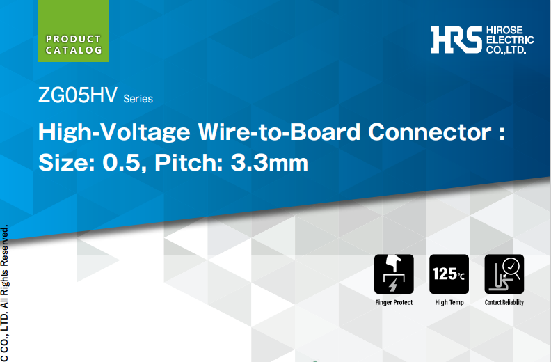 ZG05HV Series | High-Voltage Wire-to-Board Connector